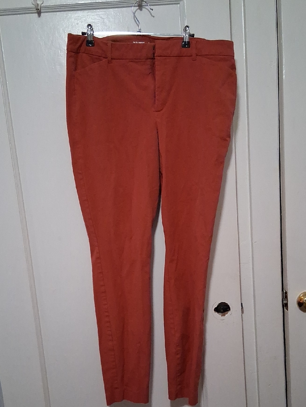 Old Navy Pixie Skinny Comfortable Strech High-Rise Pants - Rust